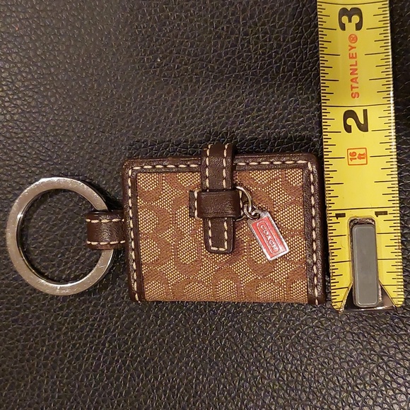 Coach Accessories Coach Signature C Jacquard Fabric Picture Frame Keychain Poshmark